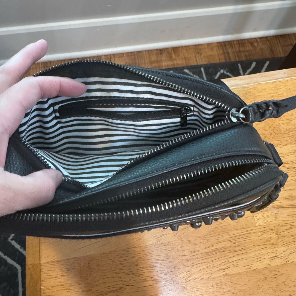 Black Studded Crossbody Bag - Picture 3 of 5